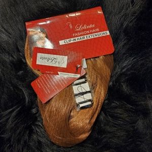 NEW Lelinta Hair Extensions 23" Light Chestnut Brown 12# Double Straight